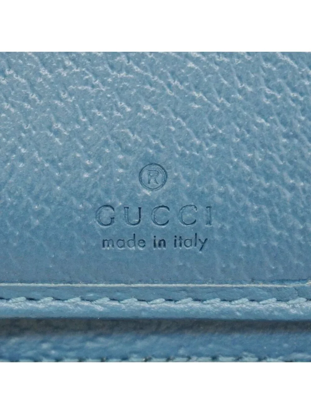 Gucci Wallet GG Supreme Blue Black Silver